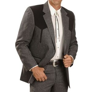 CIRCLE S Dallas Texas Men's Swedish Knit Boise Sport Coat Western Wear 48L